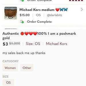 Authentic 🛑❤❤100% I am a poshmark gold